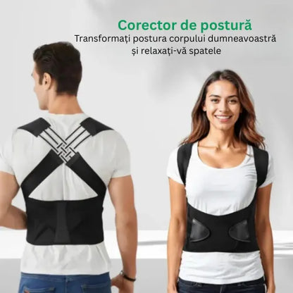 Corector de Postură – Stai drept. Ușurează-ți spatele. Simte diferența încă din prima zi.