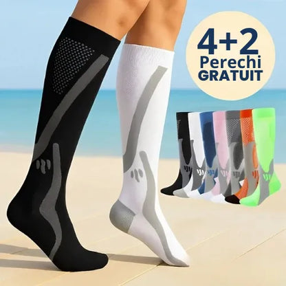 Zenstride® Șosete de compresie respirabile pentru picioare și tălpi fără durere