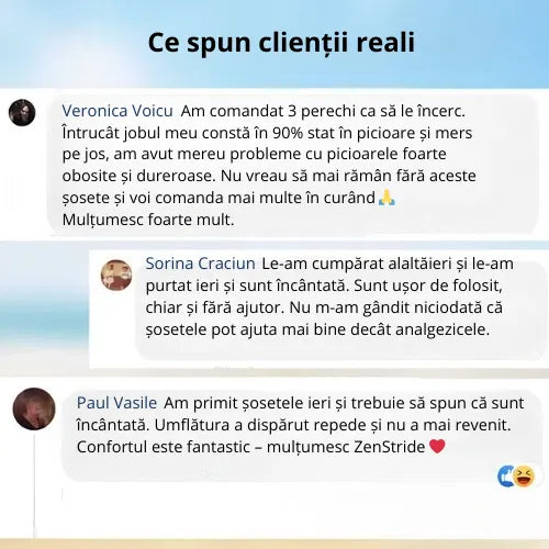 Zenstride® Șosete de compresie respirabile pentru picioare și tălpi fără durere